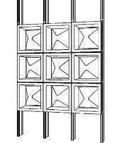 Magdeburgo_ Schema di assemblaggio per i pezzi prefabbricati della facciata.